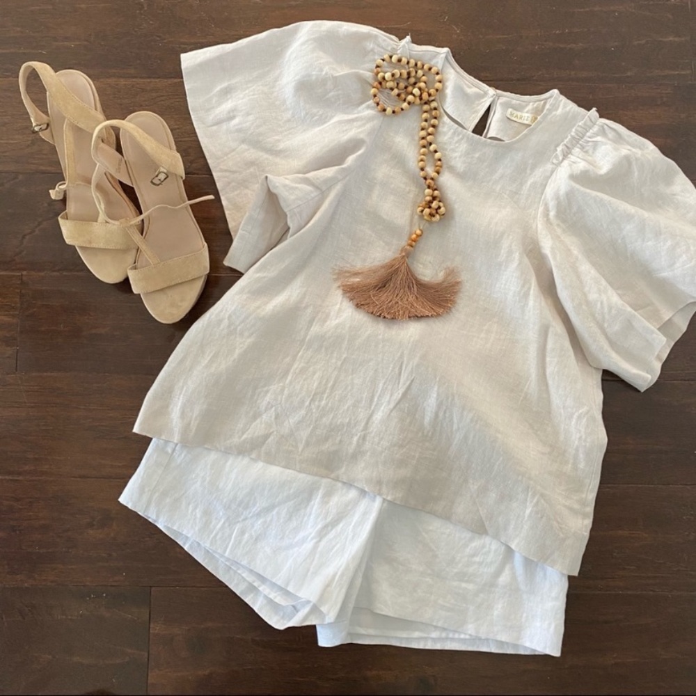 Marie Oliver Linen Top XS